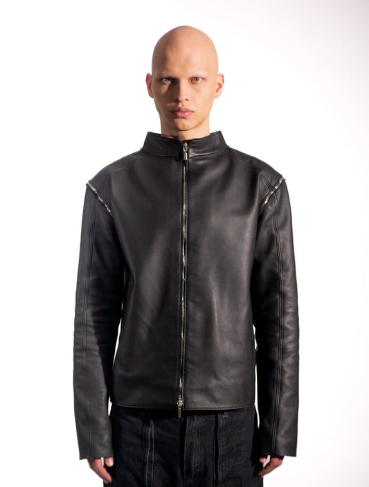 ARTICULATED LEATHER JACKET